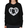 Betty Boop B B Love Heart Silhouette Women's Sweatshirt product image 1
