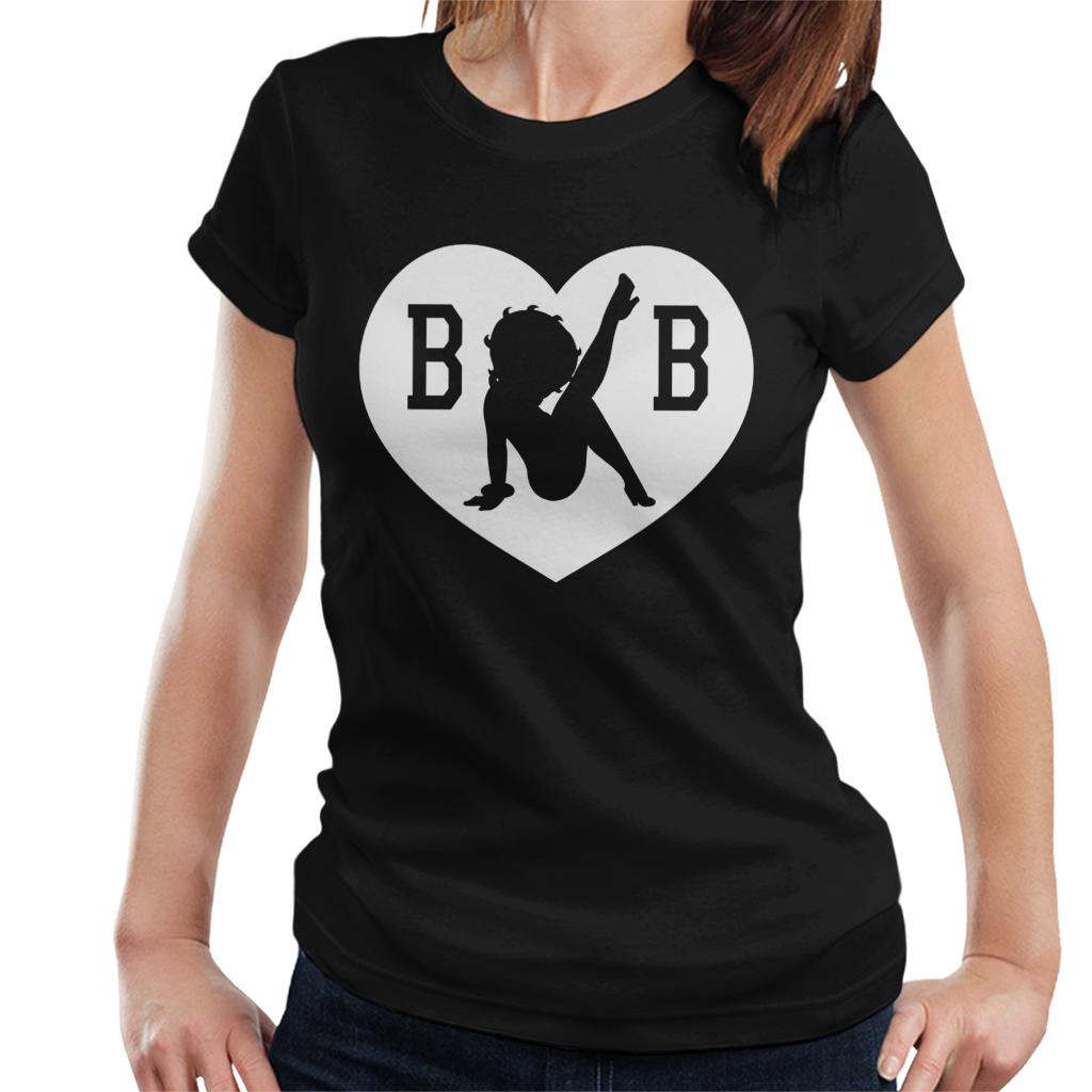 Betty Boop B B Love Heart Silhouette Women's T-Shirt product image 1