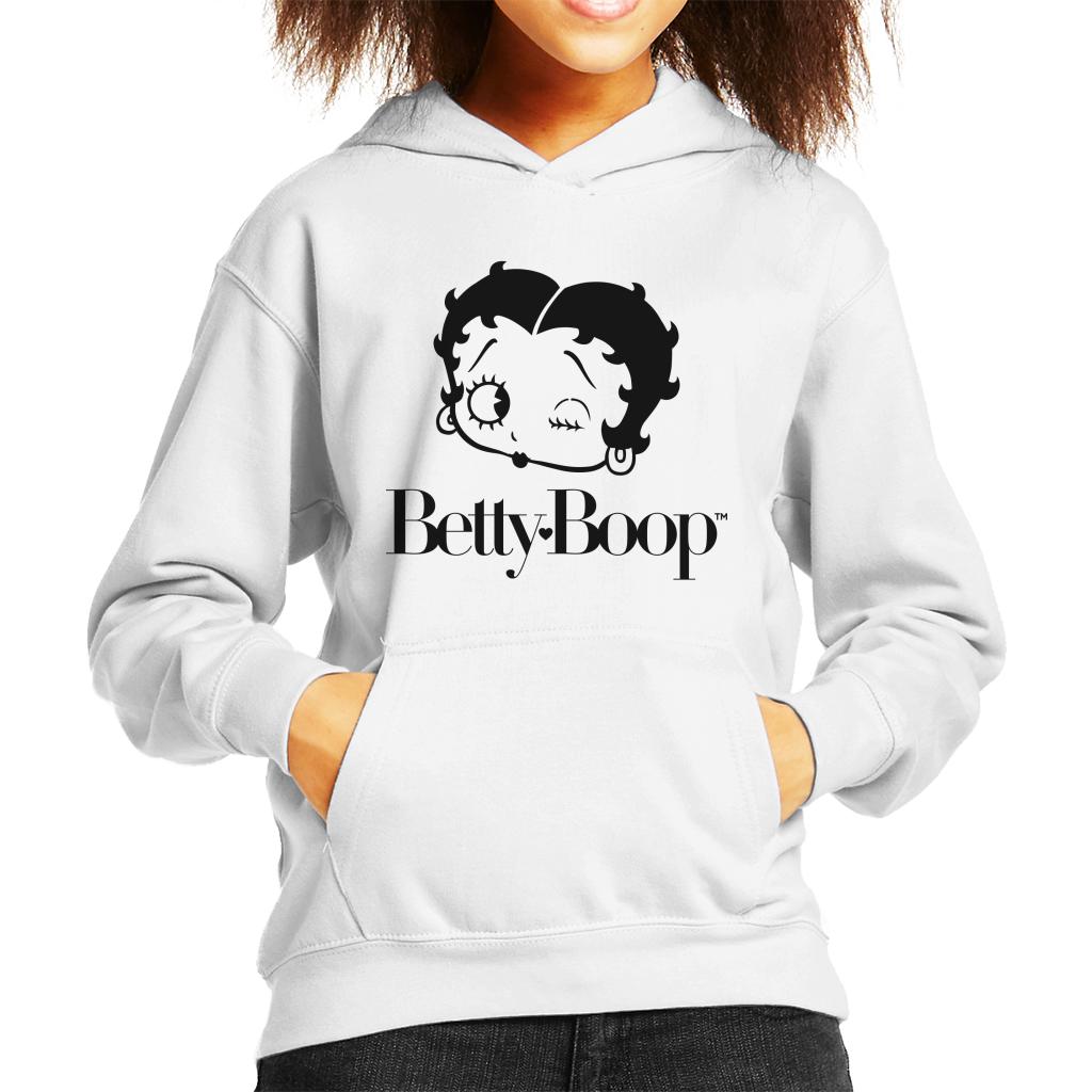 Betty Boop Winking Character Head Kid's Hooded Sweatshirt product image 4