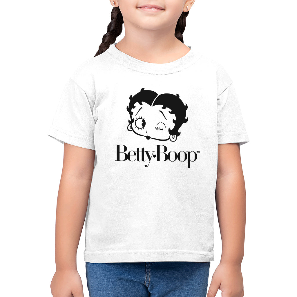 Betty Boop Winking Character Head Kid's T-Shirt product image 1