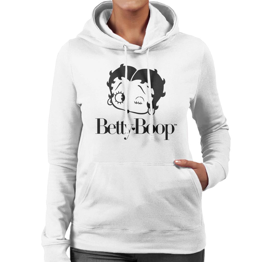 Betty Boop Winking Character Head Women's Hooded Sweatshirt product image 1