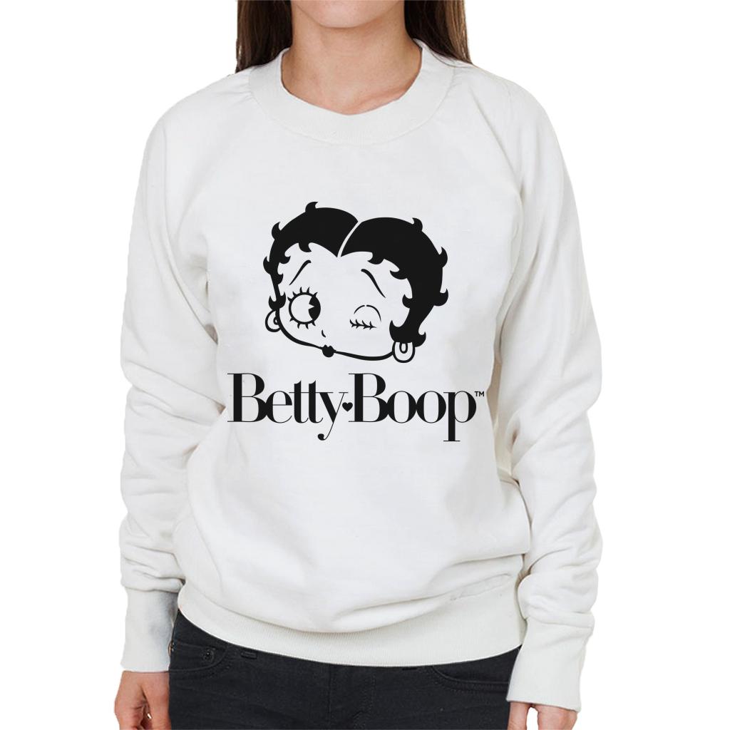 Betty Boop Winking Character Head Women's Sweatshirt product image 1