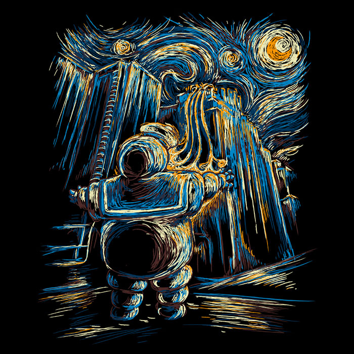 VanGoghstbusters - Shower Curtain
