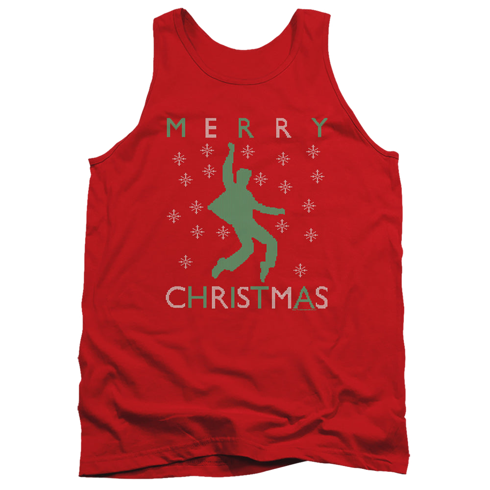 Elvis Presley Dancing Ugly Christmas - Men's Tank Top