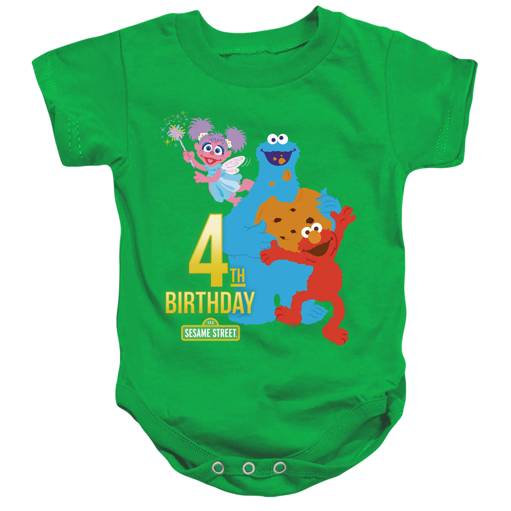 Sesame Street 4Th Birthday - Baby Bodysuit