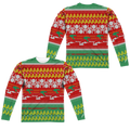 Star Trek The Original Series Trek Pattern (Front/Back Print) - Men's All-Over Print Long Sleeve