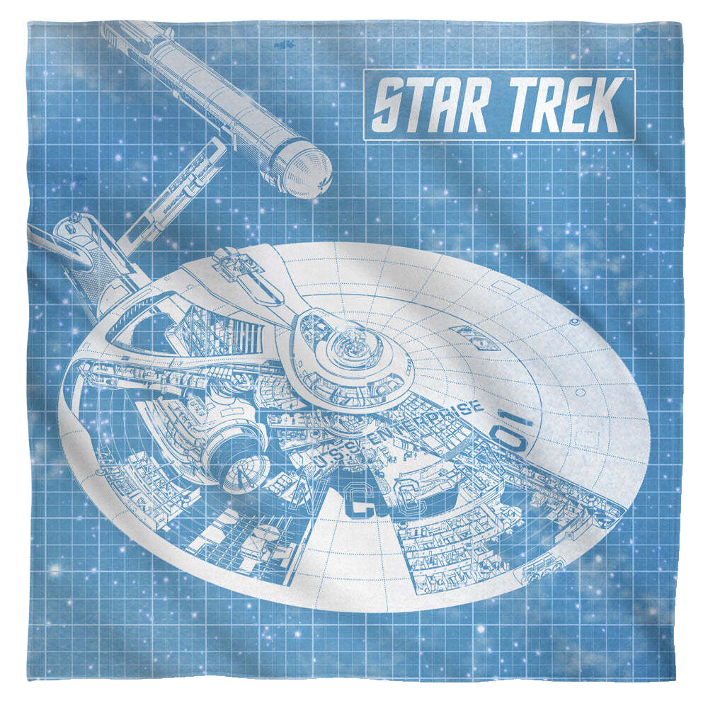 Star Trek The Original Series Enterprise Blueprint - Bandana